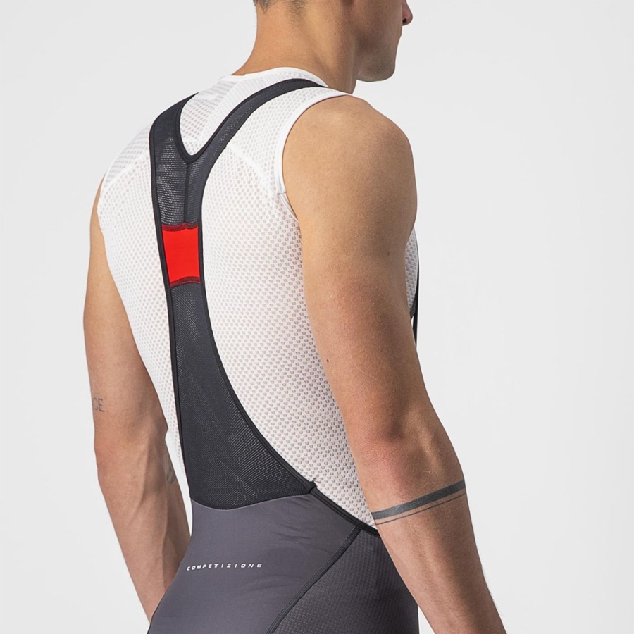 Dark Grey / Silver Grey Men Castelli COMPETIZIONE KIT Bib Shorts | UYNE08614