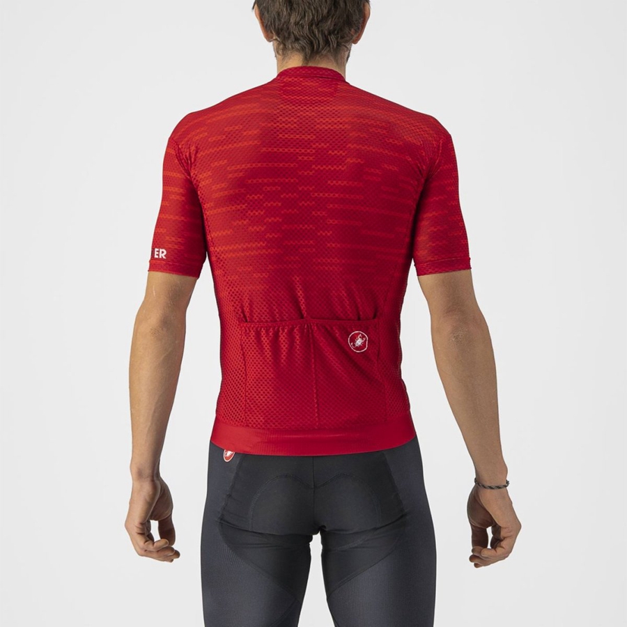 Dark Red Men Castelli INSIDER Jersey | BHEP10835