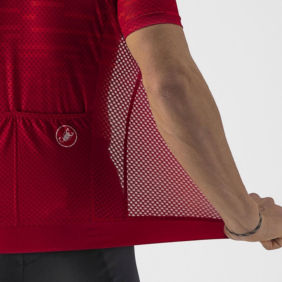 Dark Red Men Castelli INSIDER Jersey | BHEP10835