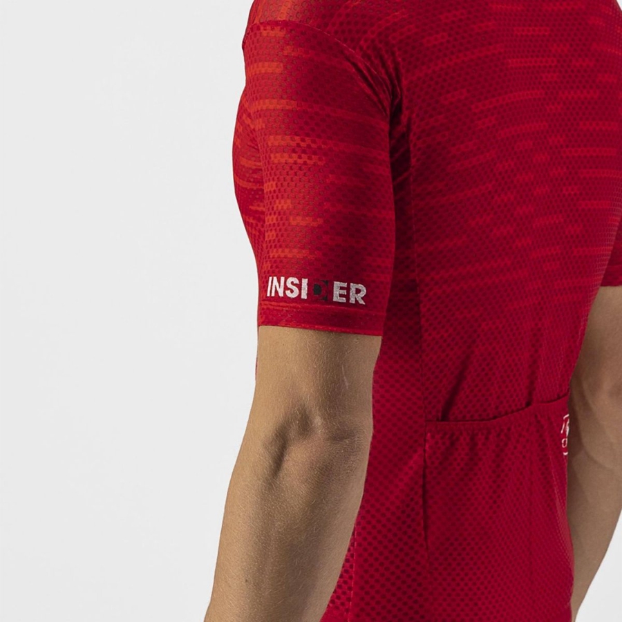 Dark Red Men Castelli INSIDER Jersey | BHEP10835