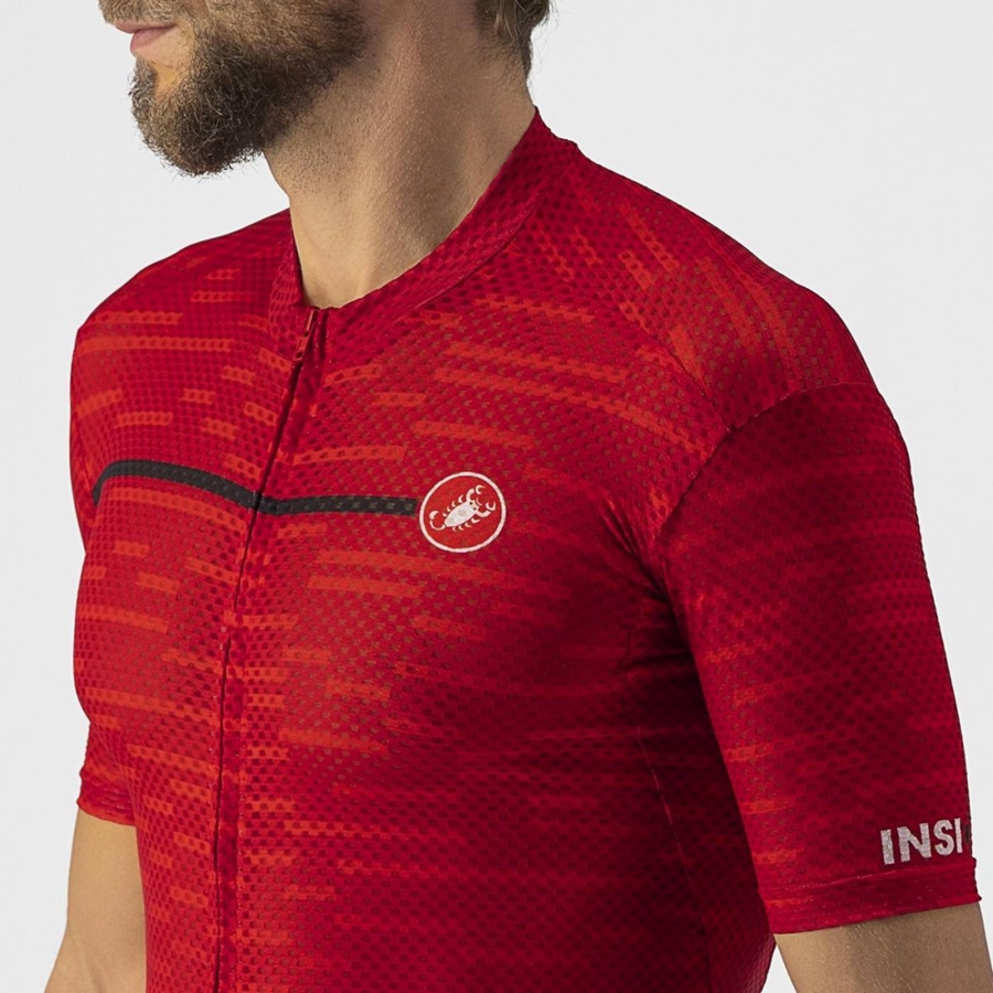 Dark Red Men Castelli INSIDER Jersey | BHEP10835