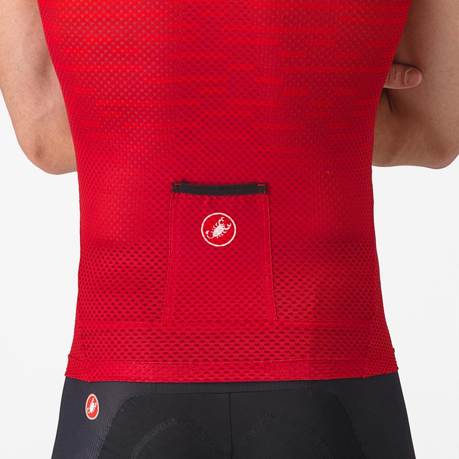 Dark Red Men Castelli INSIDER SLEEVELESS Jersey | SICN83452