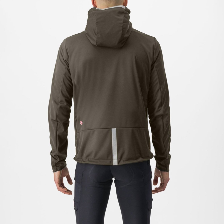 Green Men Castelli TRAIL HOODIE Jackets | WJSZ18273