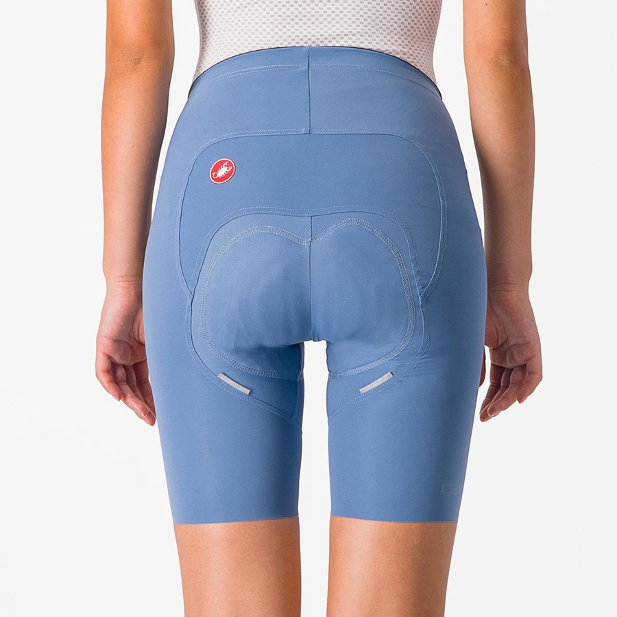 Grey Blue Women Castelli FREE AERO RC W Shorts | YPNX53261