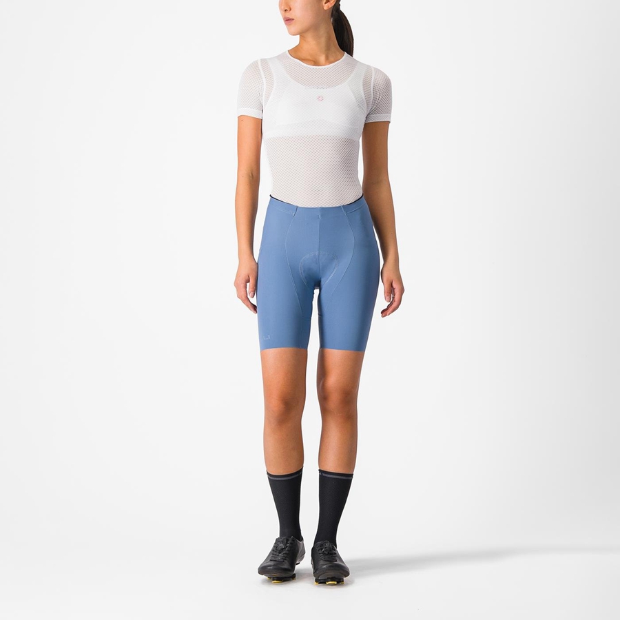 Grey Blue Women Castelli FREE AERO RC W Shorts | YPNX53261