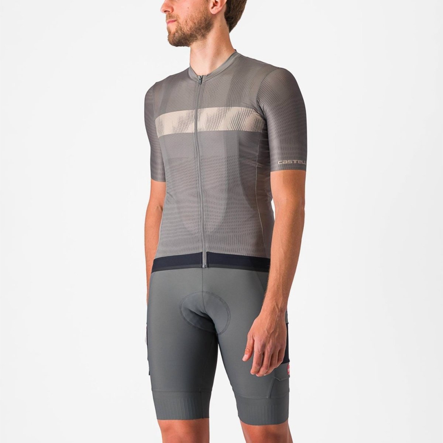 Grey Men Castelli UNLIMITED ENDURANCE Jersey | OLCF07638