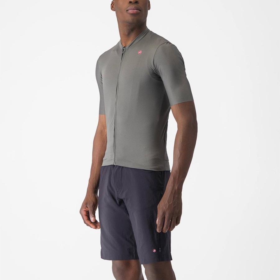 Grey Men Castelli UNLIMITED ENTRATA 2 Jersey | IXHV49153