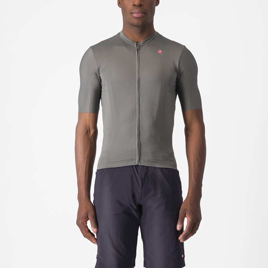 Grey Men Castelli UNLIMITED ENTRATA 2 Jersey | IXHV49153