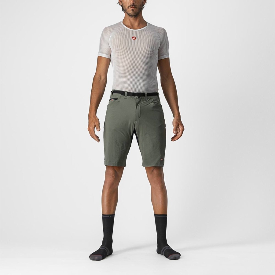 Grey Men Castelli UNLIMITED TRAILGY Shorts | AWMF85042