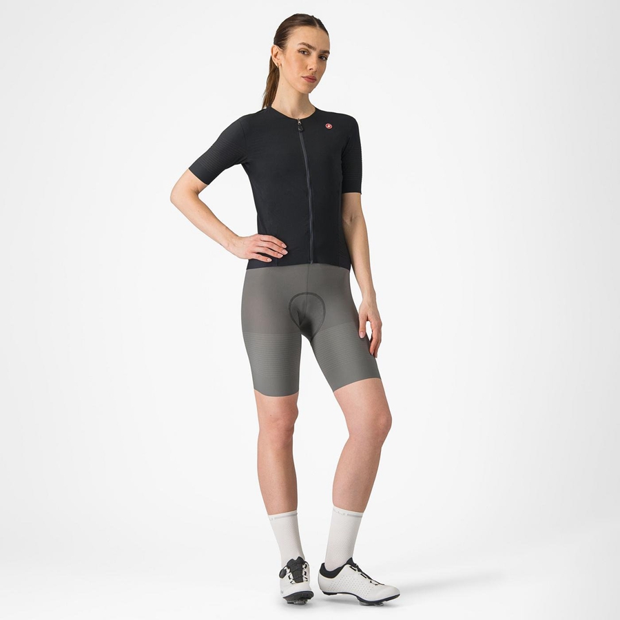 Grey Women Castelli PREMIO W Bib Shorts | PQRA43012