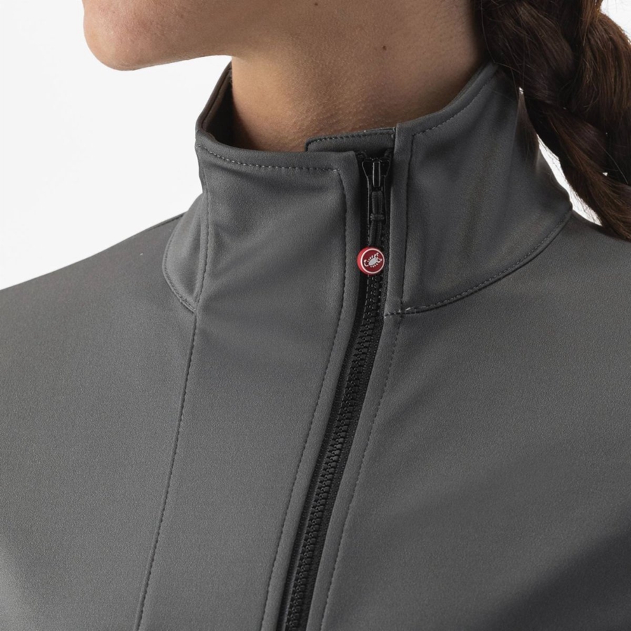 Grey Women Castelli TRANSITION 2 W Jackets | WEIM61430