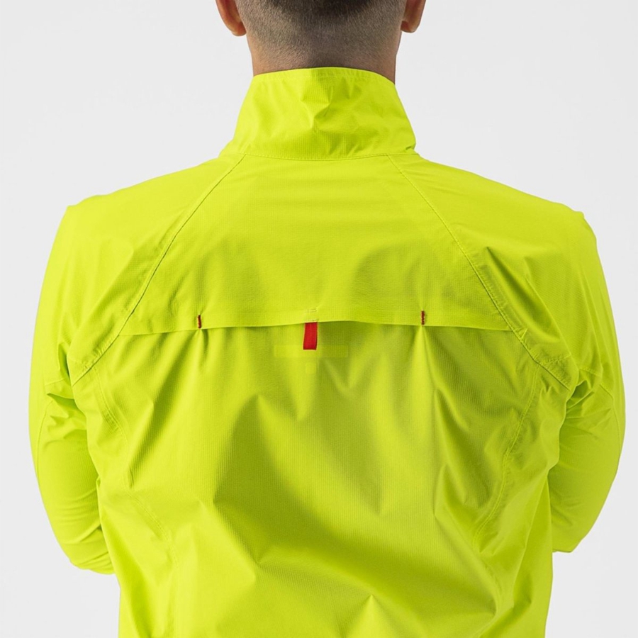 Light Green Men Castelli EMERGENCY 2 RAIN Protection | LCIK98416