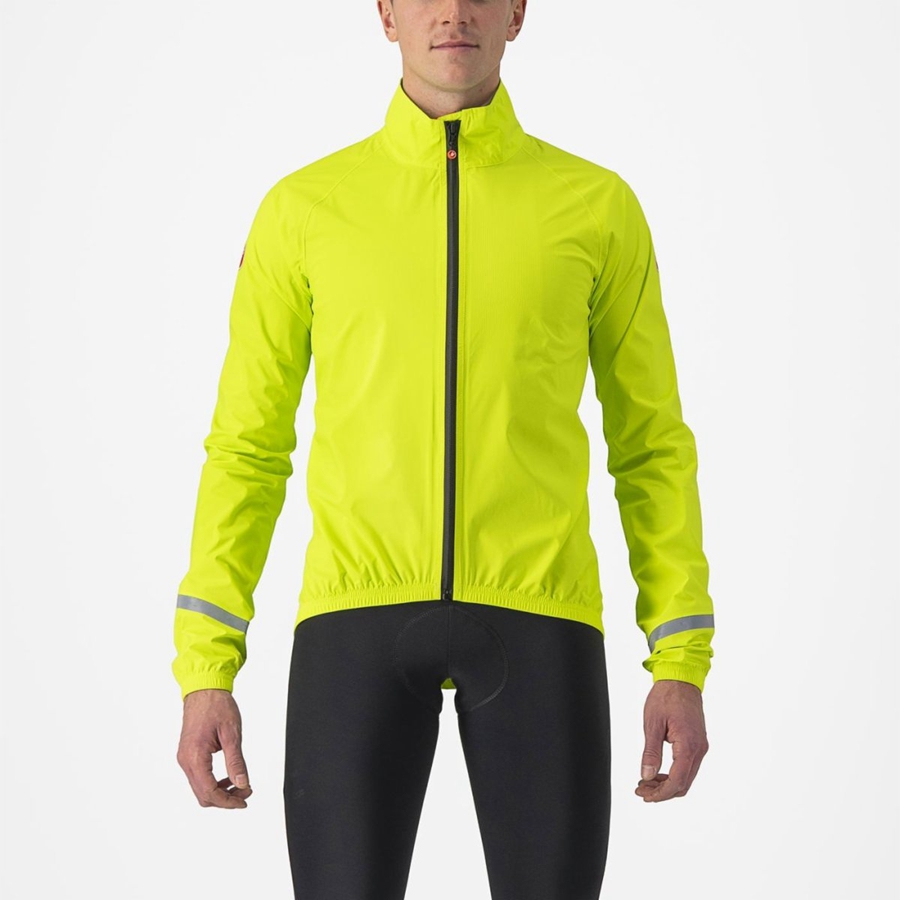 Light Green Men Castelli EMERGENCY 2 RAIN Protection | LCIK98416