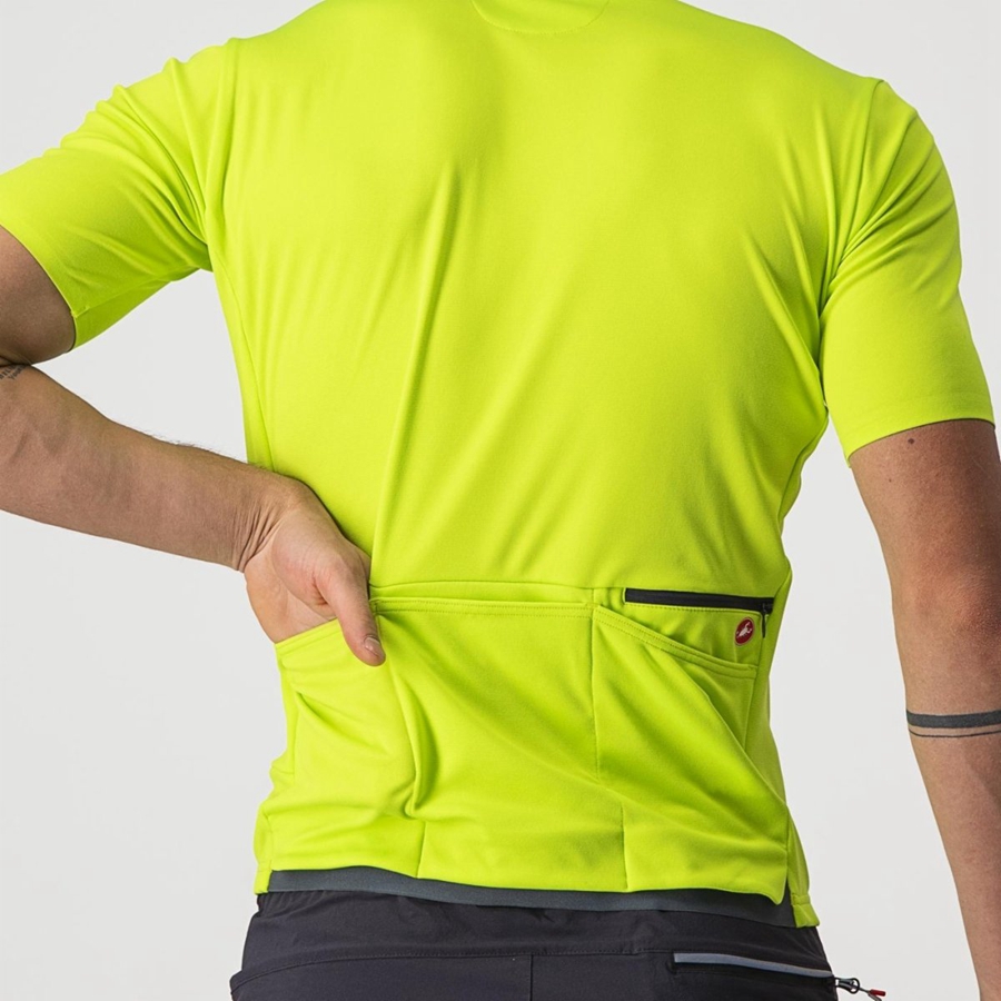 Light Green Men Castelli UNLIMITED ALLROAD Jersey | SVQF21654