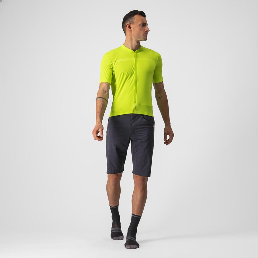 Light Green Men Castelli UNLIMITED ALLROAD Jersey | SVQF21654