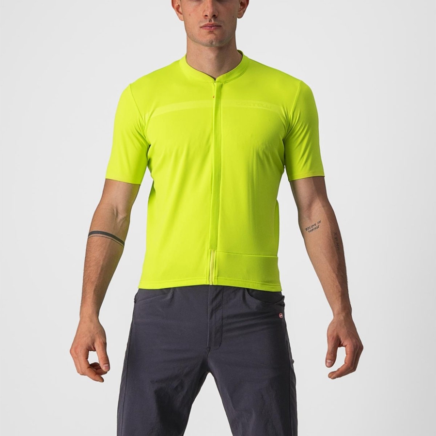 Light Green Men Castelli UNLIMITED ALLROAD Jersey | SVQF21654