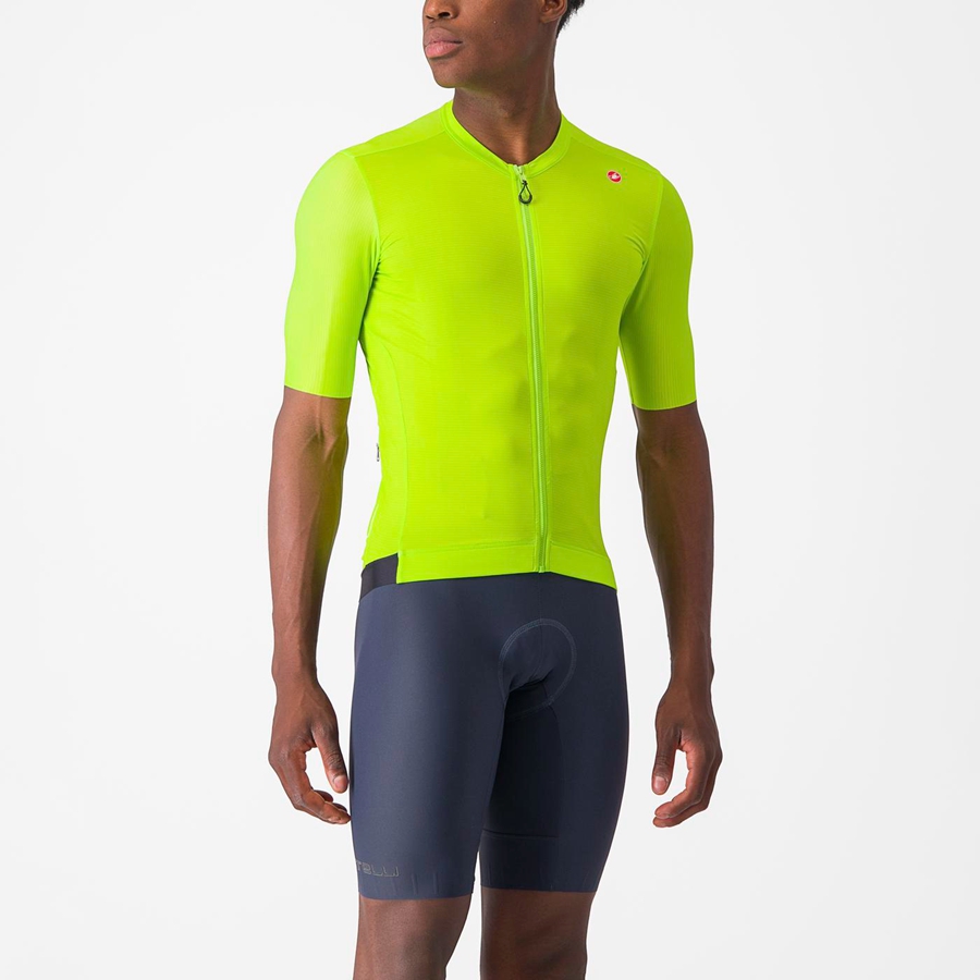 Light Green / Deep Green Men Castelli ESPRESSO Jersey | ERCF47206