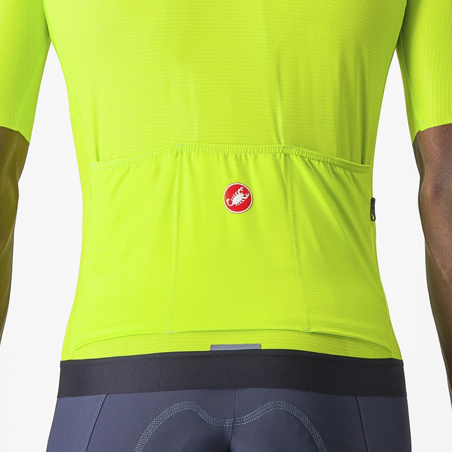 Light Green / Deep Green Men Castelli ESPRESSO Jersey | ERCF47206