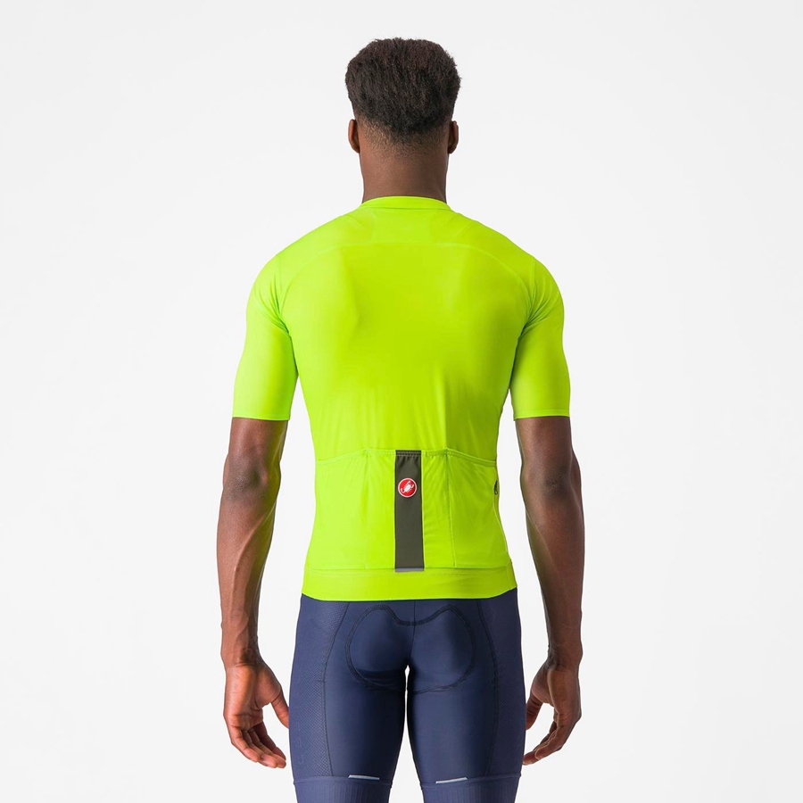 Light Green / Deep Green Men Castelli PROLOGO LITE Jersey | BPIF98047