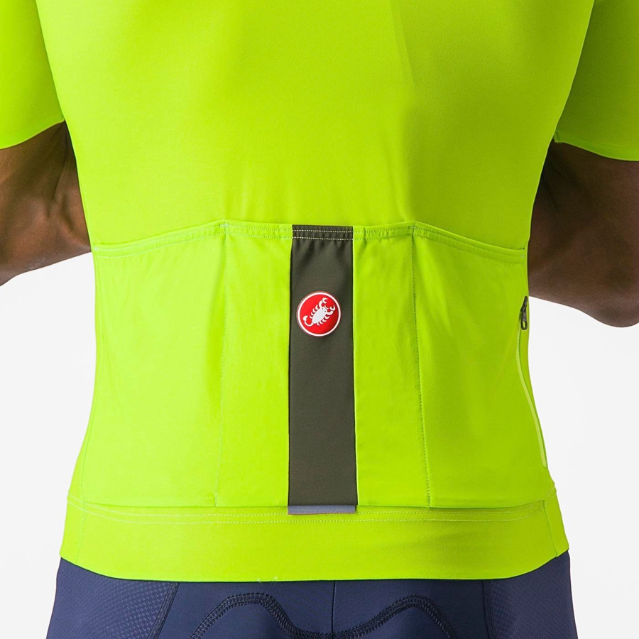 Light Green / Deep Green Men Castelli PROLOGO LITE Jersey | BPIF98047