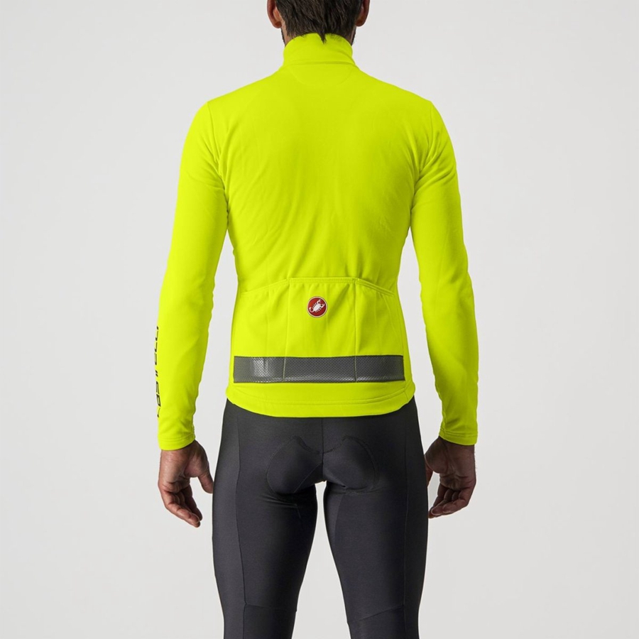 Light Green / Silver Men Castelli PURO 3 FZ Jersey | XTYD14285