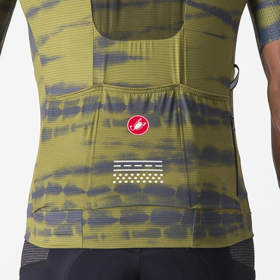 Olive Men Castelli UNLIMITED PRO Jersey | KBIT10935