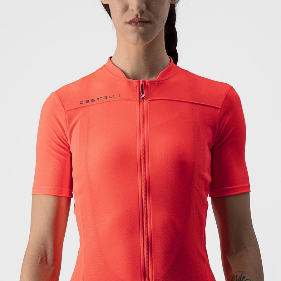 Pink / Dark Grey Blue Women Castelli ANIMA 3 Jersey | TBQX42879