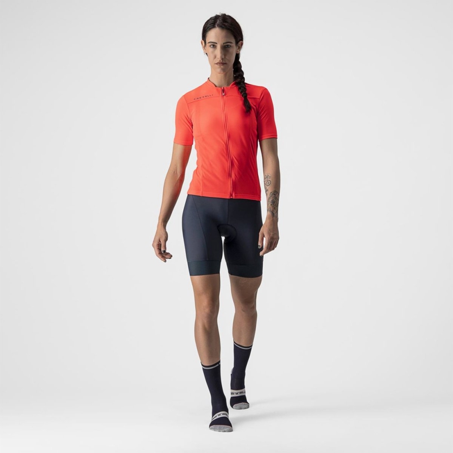 Pink / Dark Grey Blue Women Castelli ANIMA 3 Jersey | TBQX42879