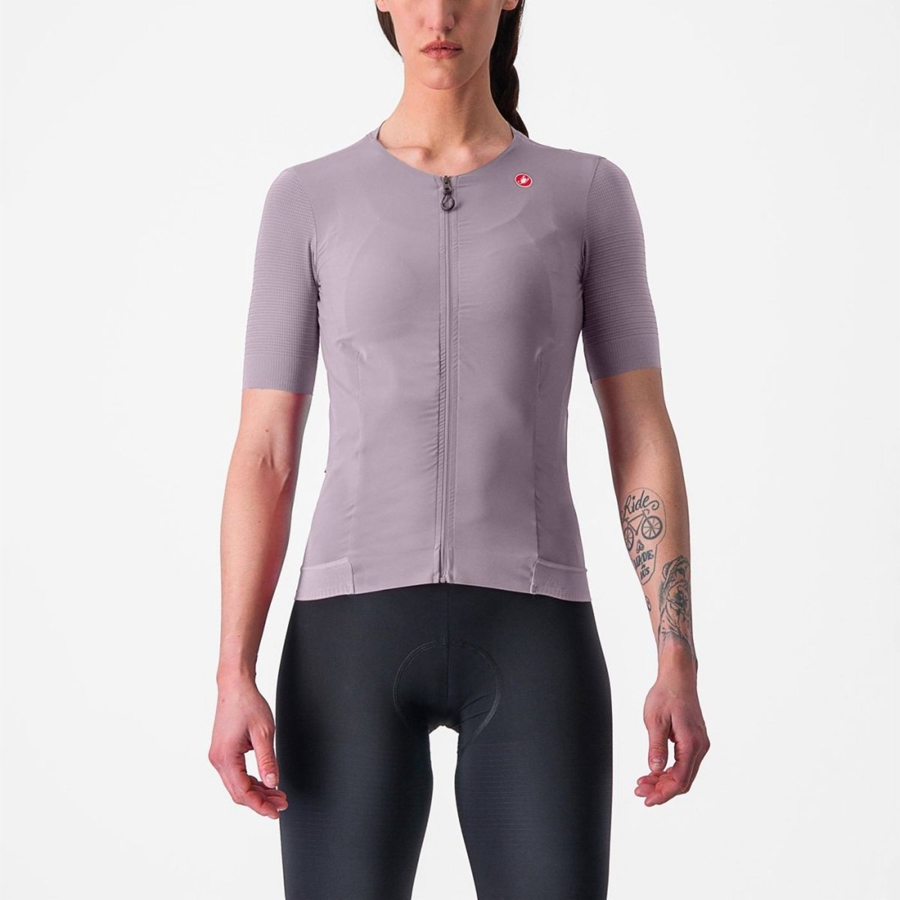 Purple White Women Castelli PREMIO W Jersey | MKHZ46795