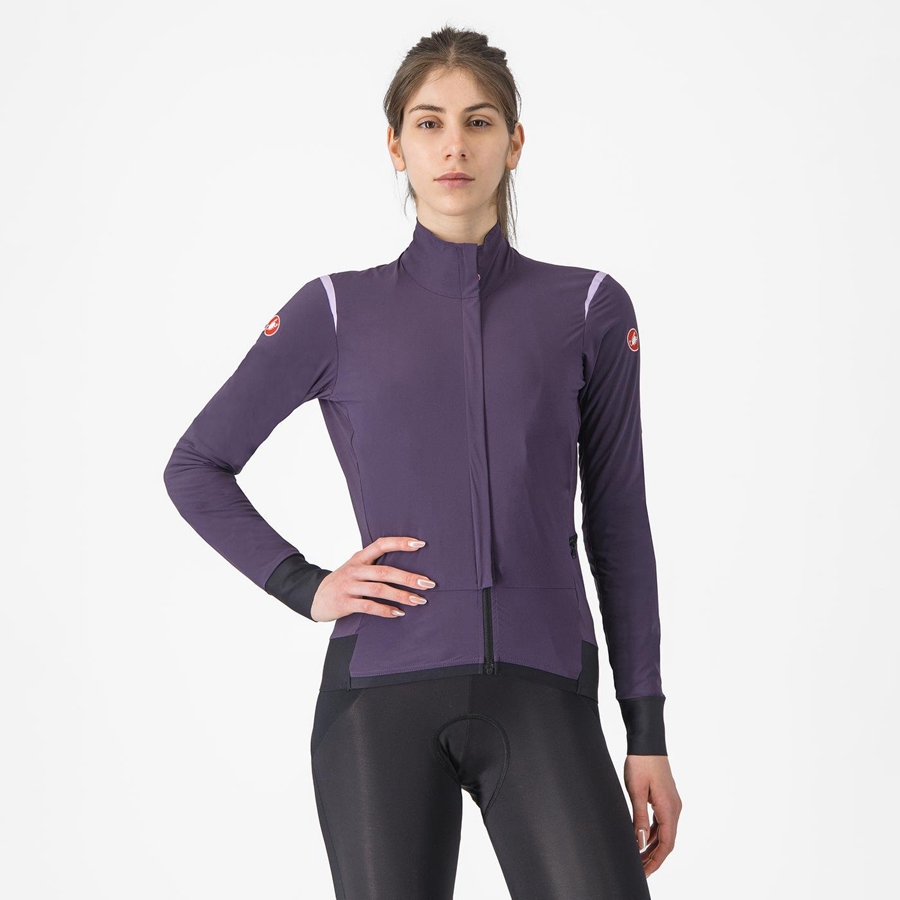 Purple Women Castelli ALPHA FLIGHT ROS W Jackets | RJFV74253