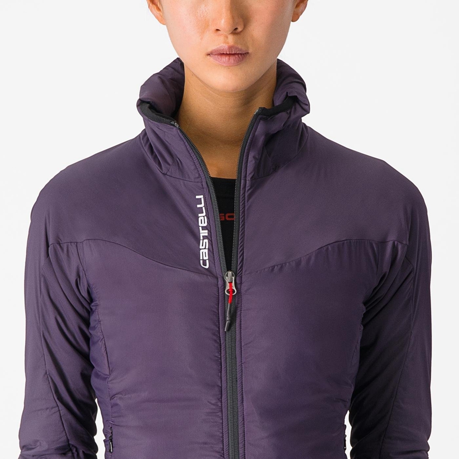 Purple Women Castelli FLY THERMAL W Jackets | VKIU79814