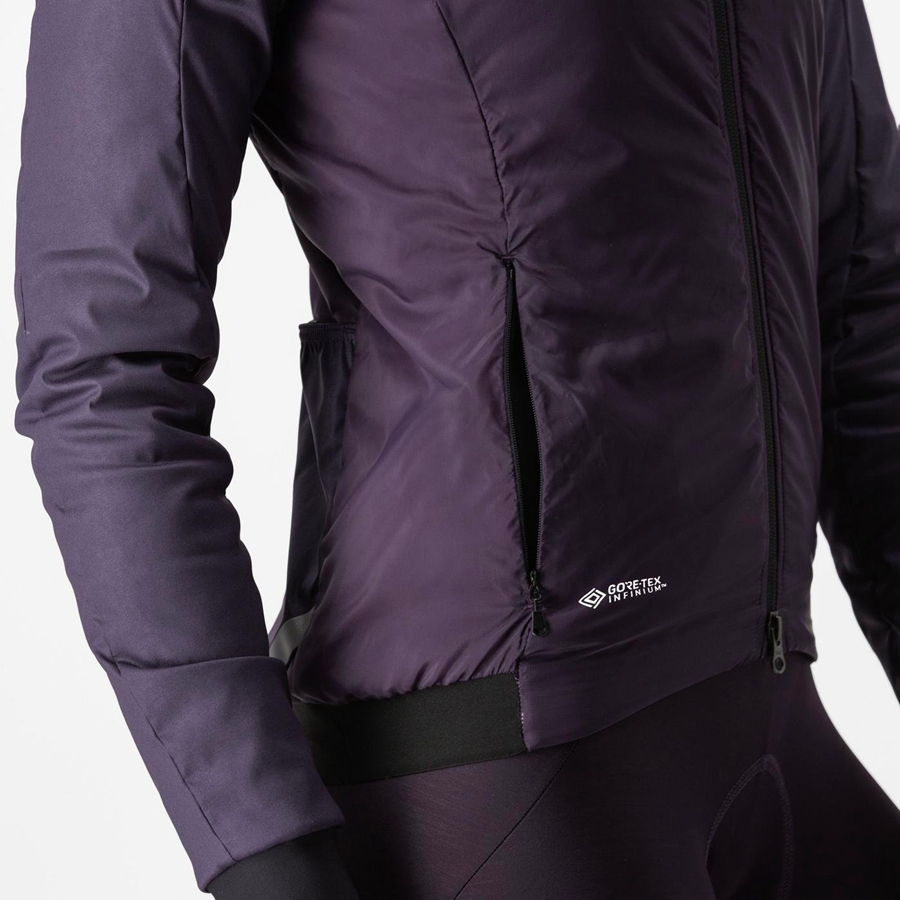 Purple Women Castelli FLY THERMAL W Jackets | VKIU79814