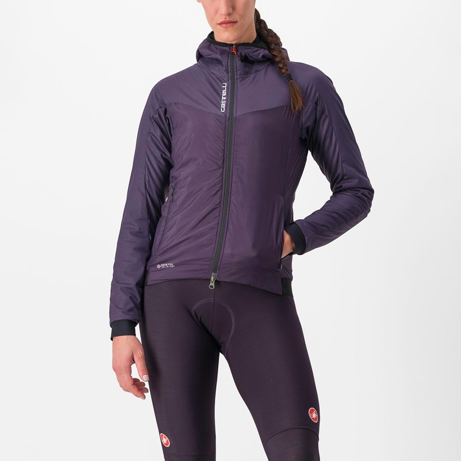 Purple Women Castelli FLY THERMAL W Jackets | VKIU79814