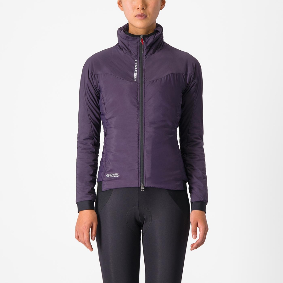 Purple Women Castelli FLY THERMAL W Jackets | VKIU79814