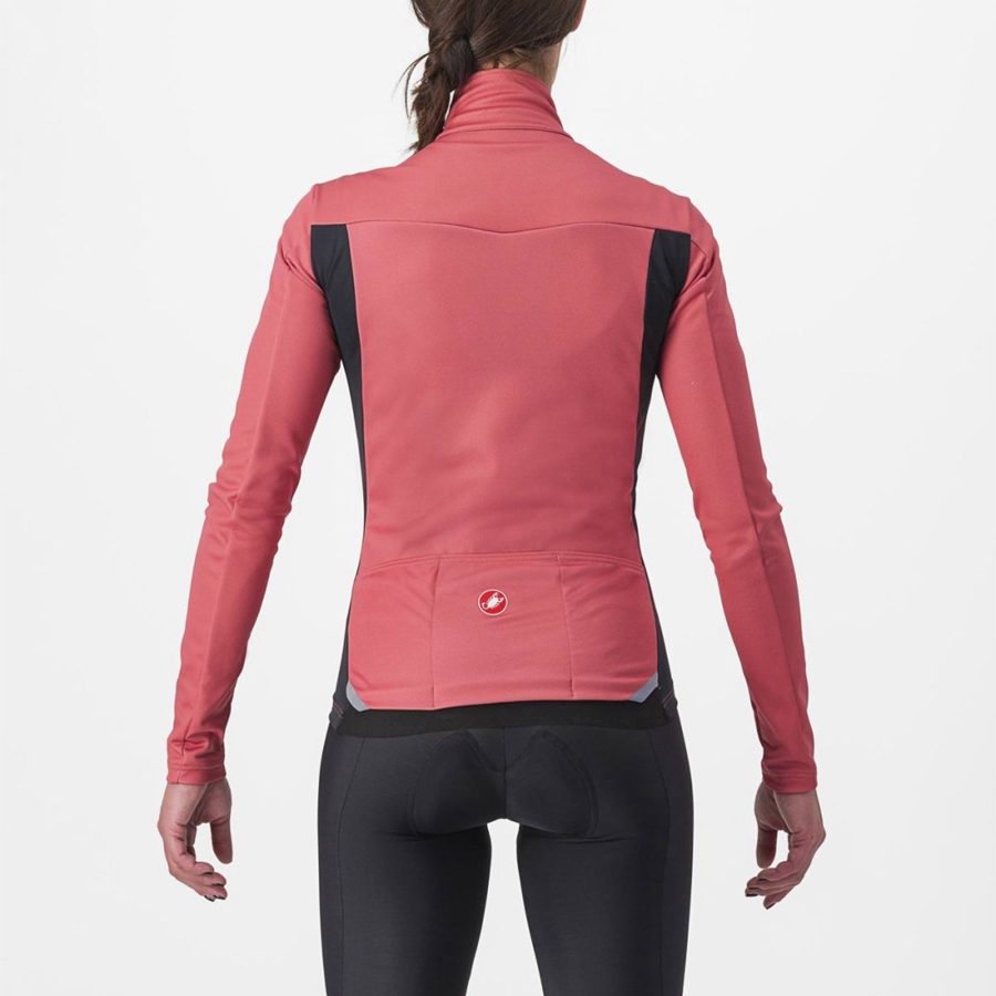 Red / Black Women Castelli TRANSITION 2 W Jackets | UQXI07326