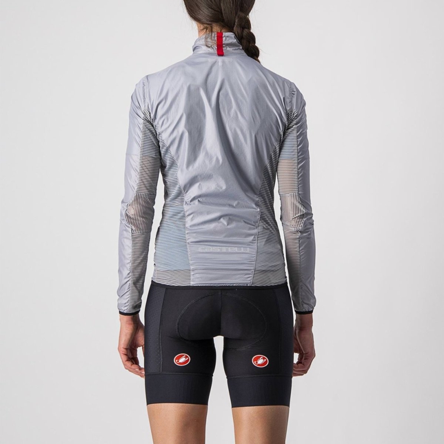 Silver Grey Women Castelli ARIA SHELL W Protection | VEWB43186