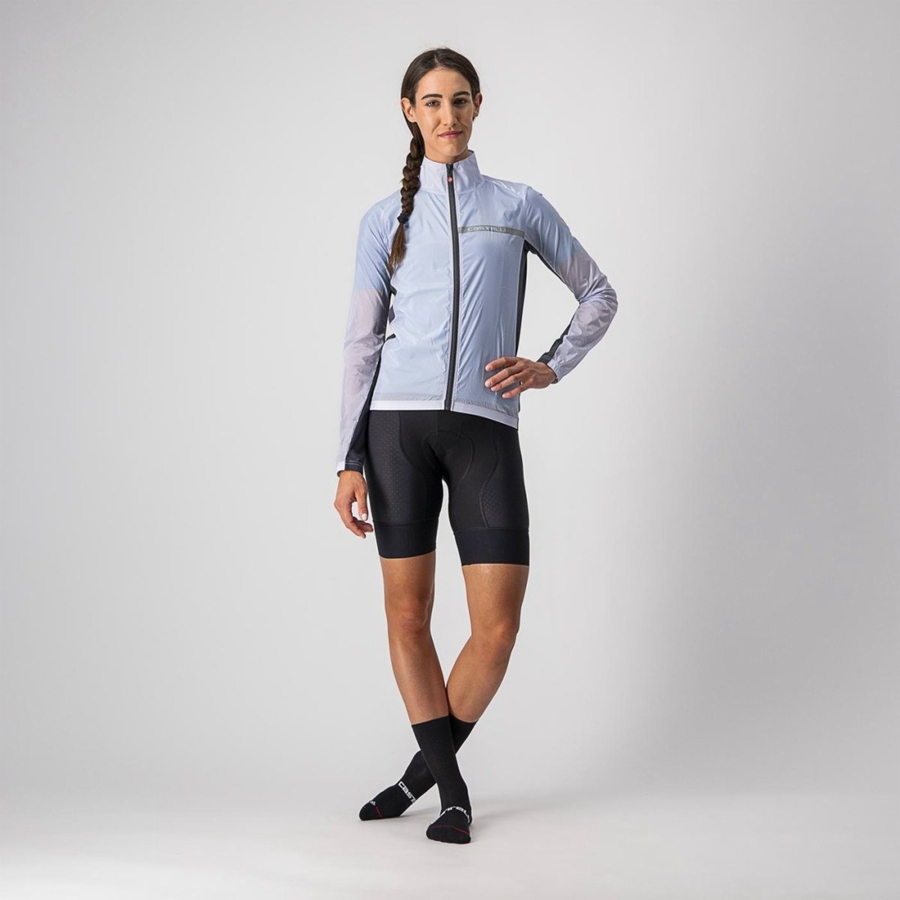 Silver Grey / Dark Grey Women Castelli SQUADRA STRETCH W Protection | HKSY42856