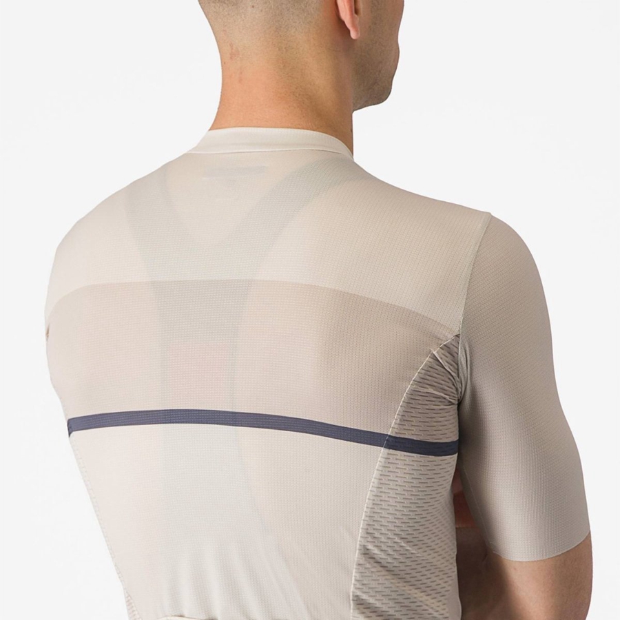 Silver / Blue Men Castelli TRADIZIONE Jersey | TONC78593