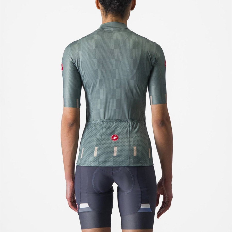 Turquoise Women Castelli DIMENSIONE Jersey | HFRB07415