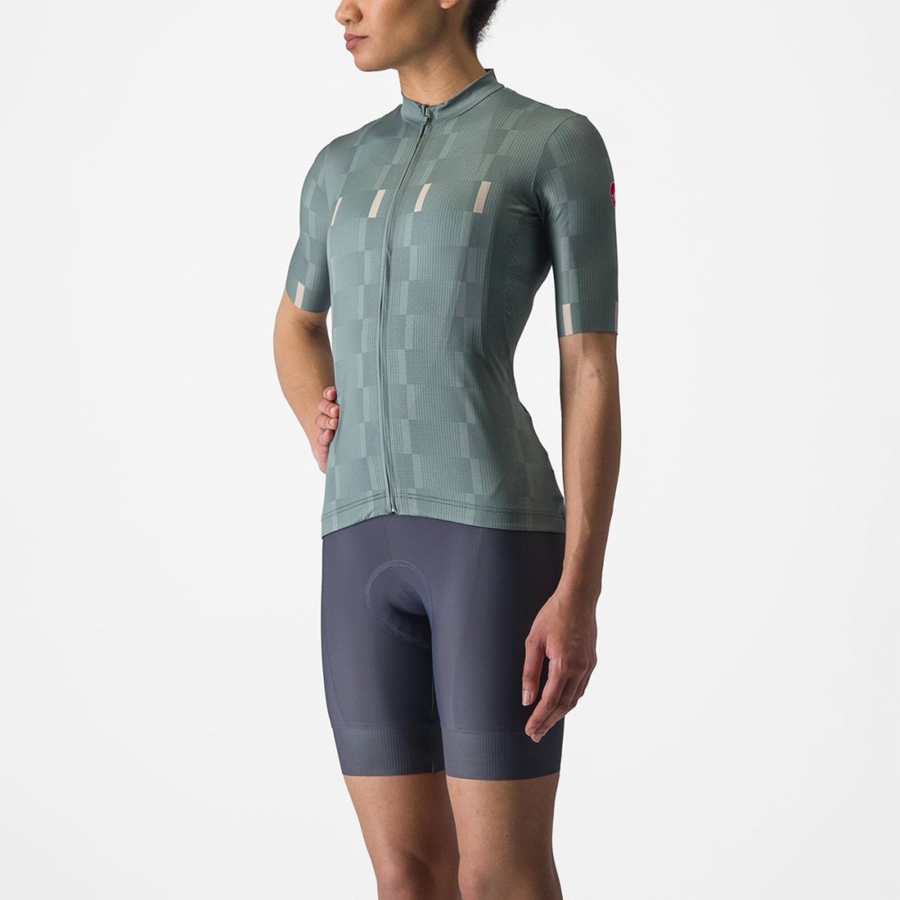 Turquoise Women Castelli DIMENSIONE Jersey | HFRB07415