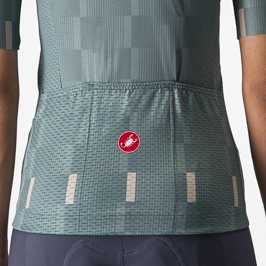 Turquoise Women Castelli DIMENSIONE Jersey | HFRB07415