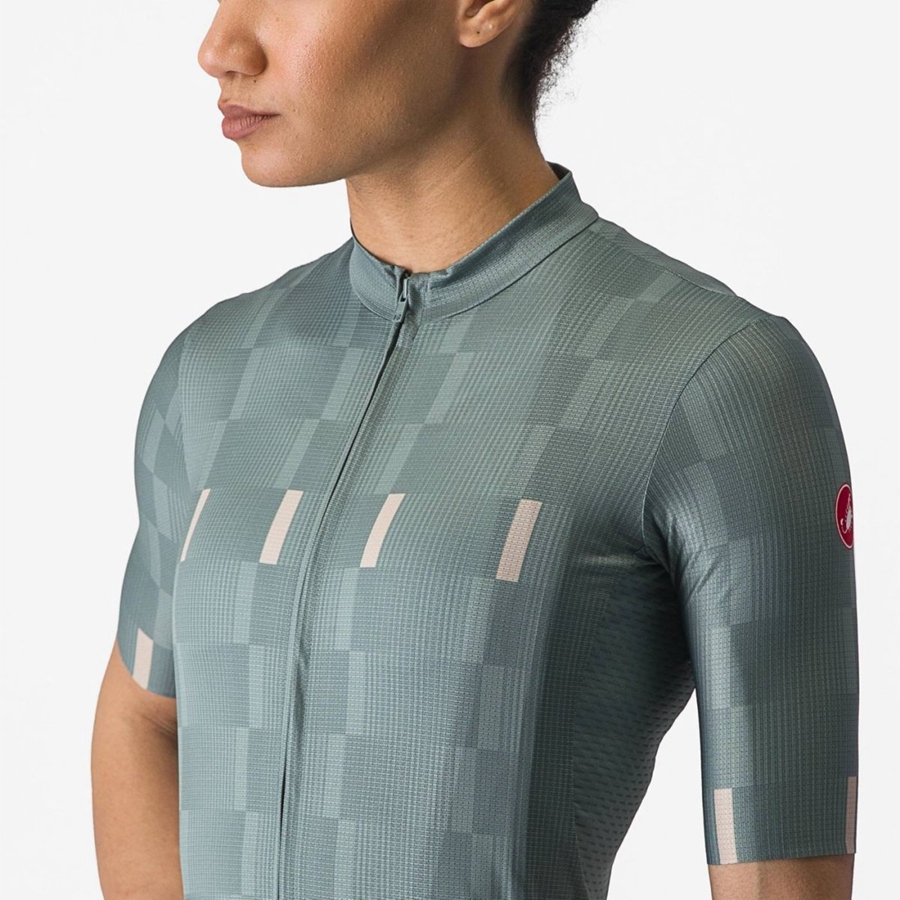 Turquoise Women Castelli DIMENSIONE Jersey | HFRB07415