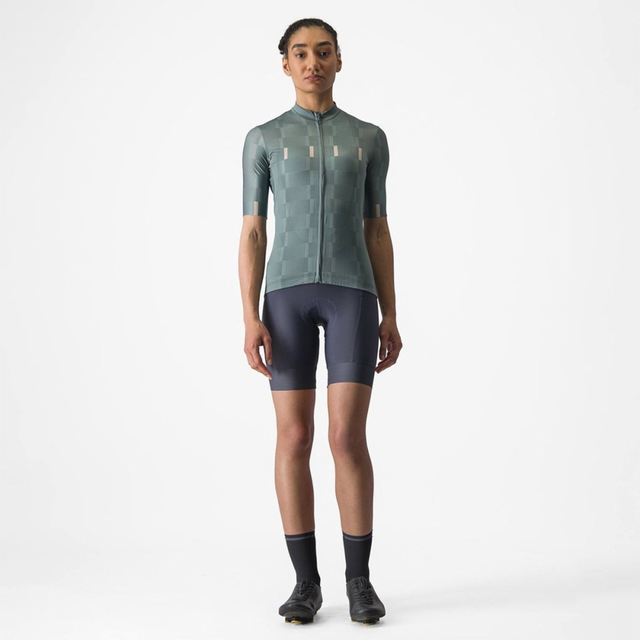 Turquoise Women Castelli DIMENSIONE Jersey | HFRB07415