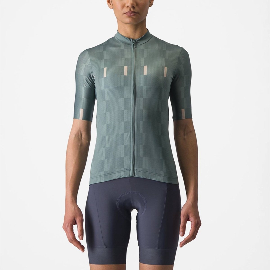 Turquoise Women Castelli DIMENSIONE Jersey | HFRB07415