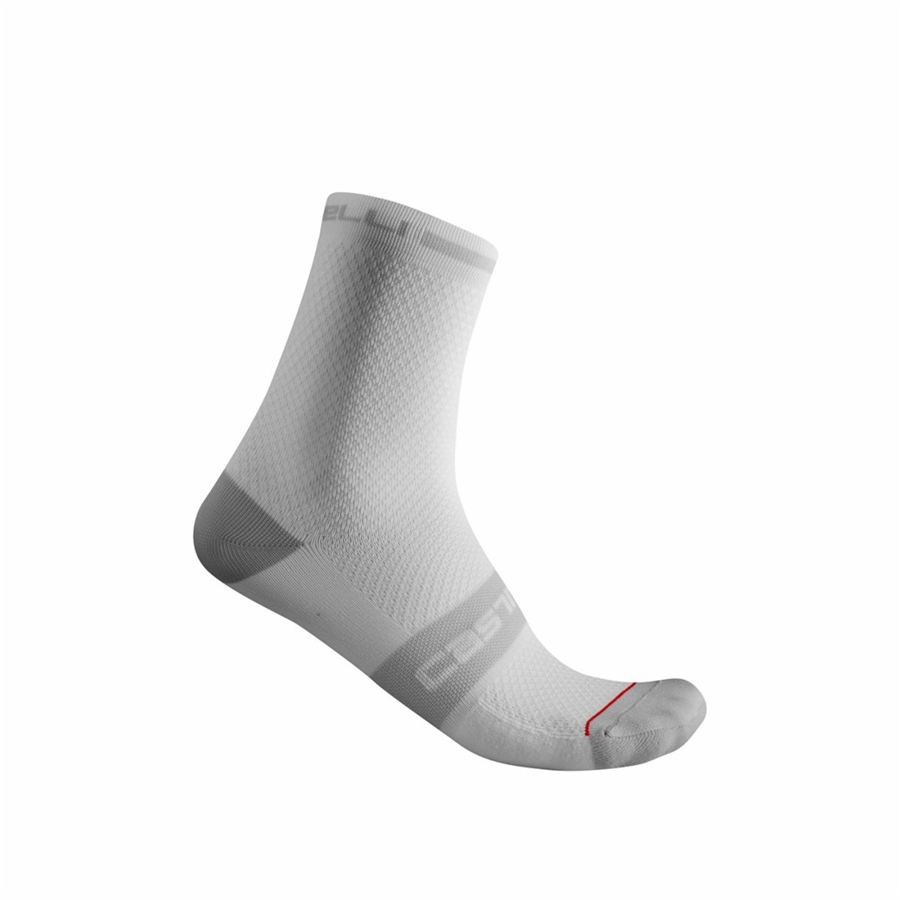 White Men Castelli SUPERLEGGERA T 12 Socks | JEMI02538