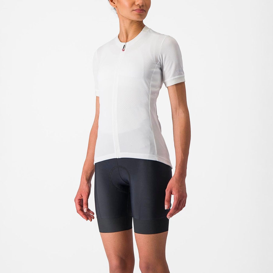 White Women Castelli LIBERA Jersey | GWQM26350