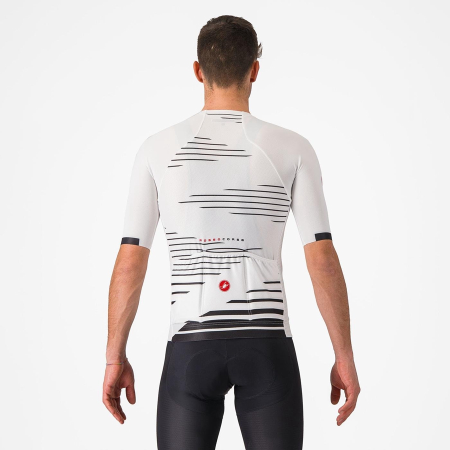 White / Black Men Castelli CLIMBER'S 4.0 Jersey | TNRM95341