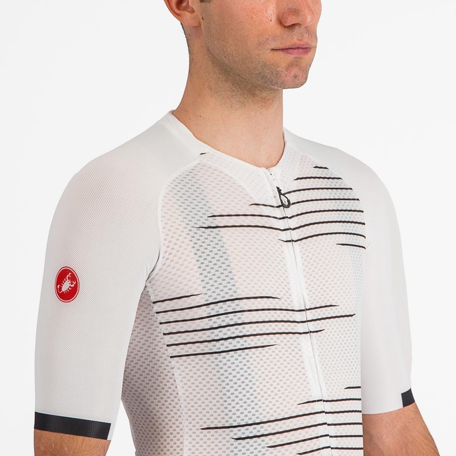 White / Black Men Castelli CLIMBER'S 4.0 Jersey | TNRM95341