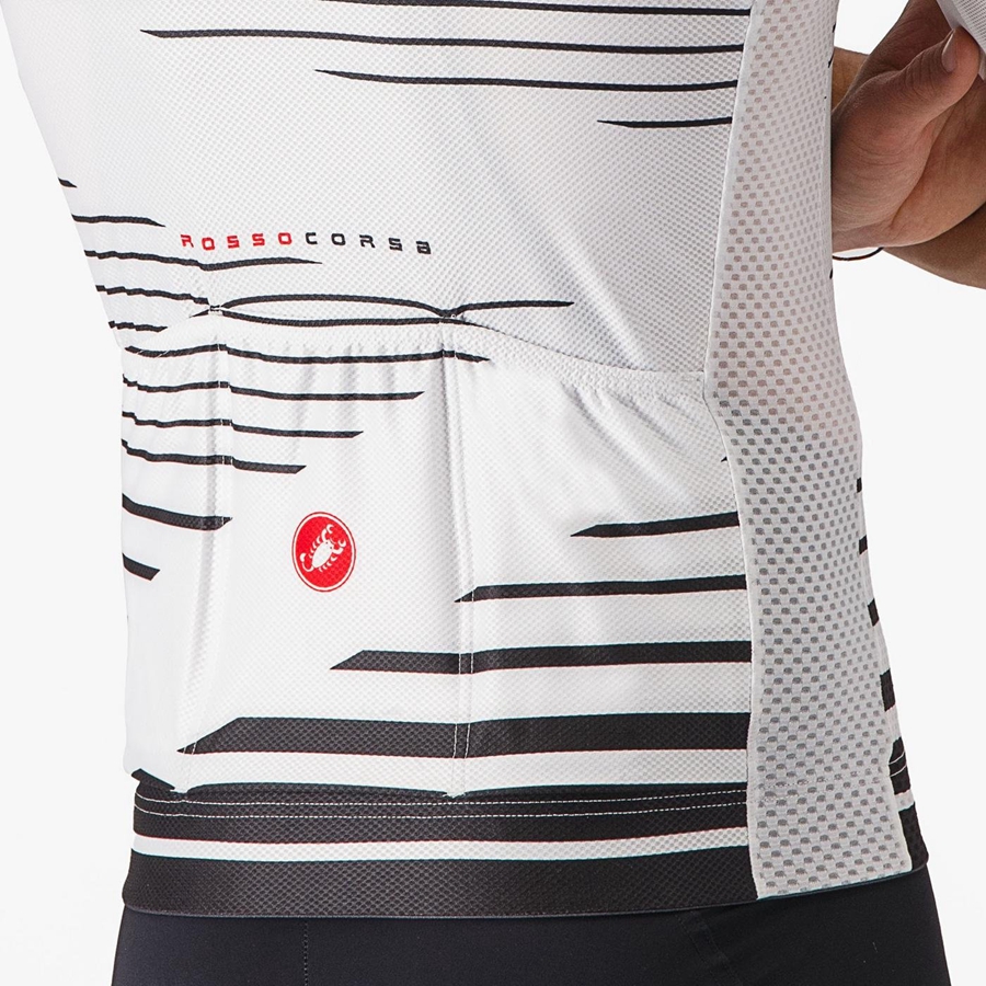 White / Black Men Castelli CLIMBER'S 4.0 Jersey | TNRM95341