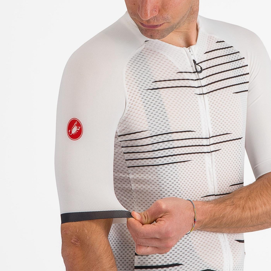 White / Black Men Castelli CLIMBER'S 4.0 Jersey | TNRM95341